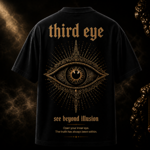 “third eye”-premium black T-shirt
