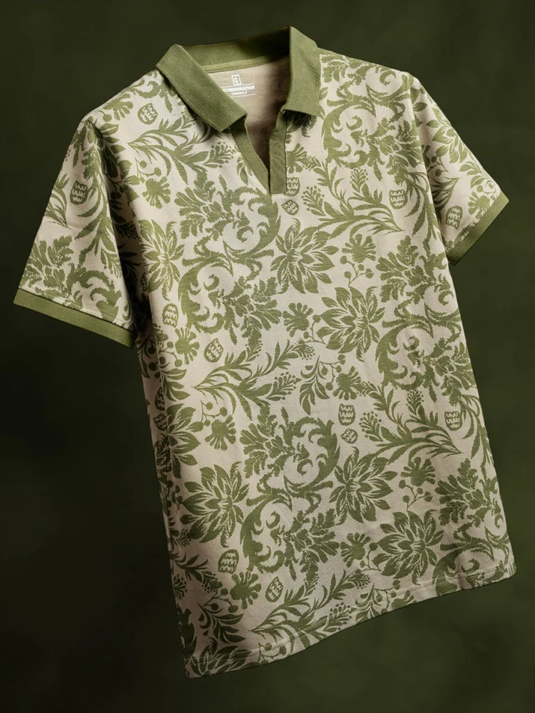 Ajrakh Floral Polo - Image 2