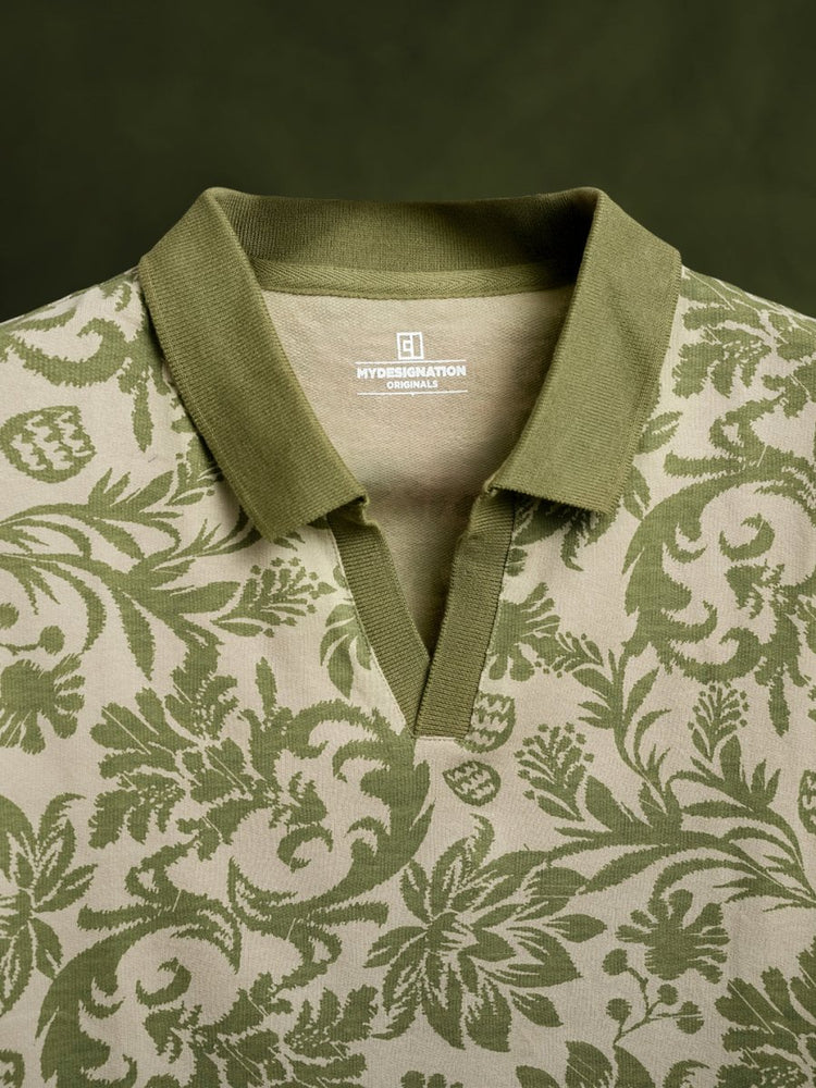 Ajrakh Floral Polo - Image 3