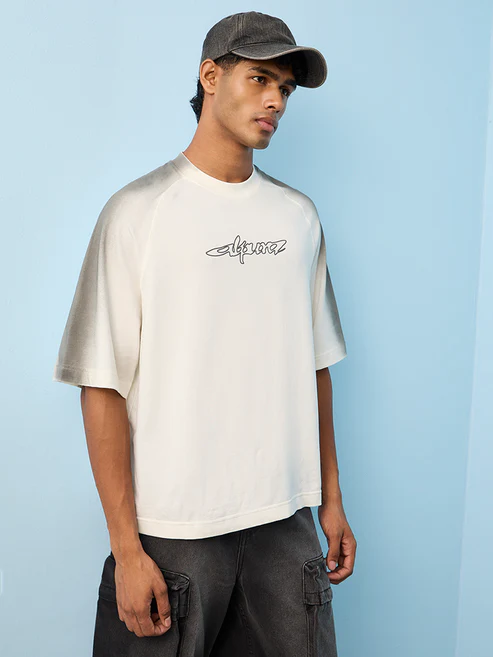 nuon-off-white-text-printed-oversized-fit-cotton-t-shirt