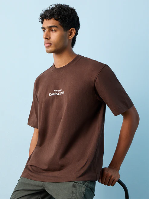 nuon-dark-brown-printed-relaxed-fit-cotton-t-shirt